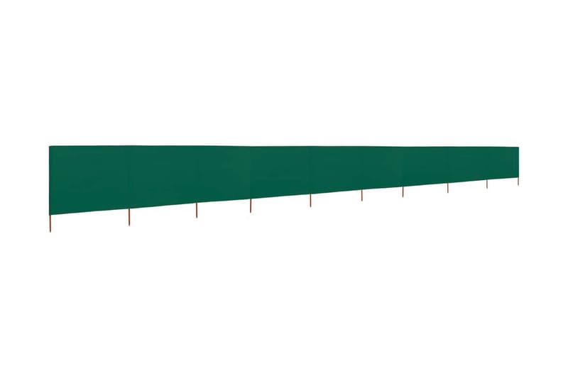 Vindskjerm 9 paneler stoff 1200x160 cm grønn - Grønn - Sikkerhet & vindubeskyttelse veranda - Avskjerming & vindskjerm - Skjerm
