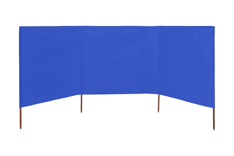 Vindskjermer 3 paneler stoff 400x160 cm asurblå - Blå - Skjerm - Sikkerhet & vindubeskyttelse veranda - Avskjerming & vindskjerm