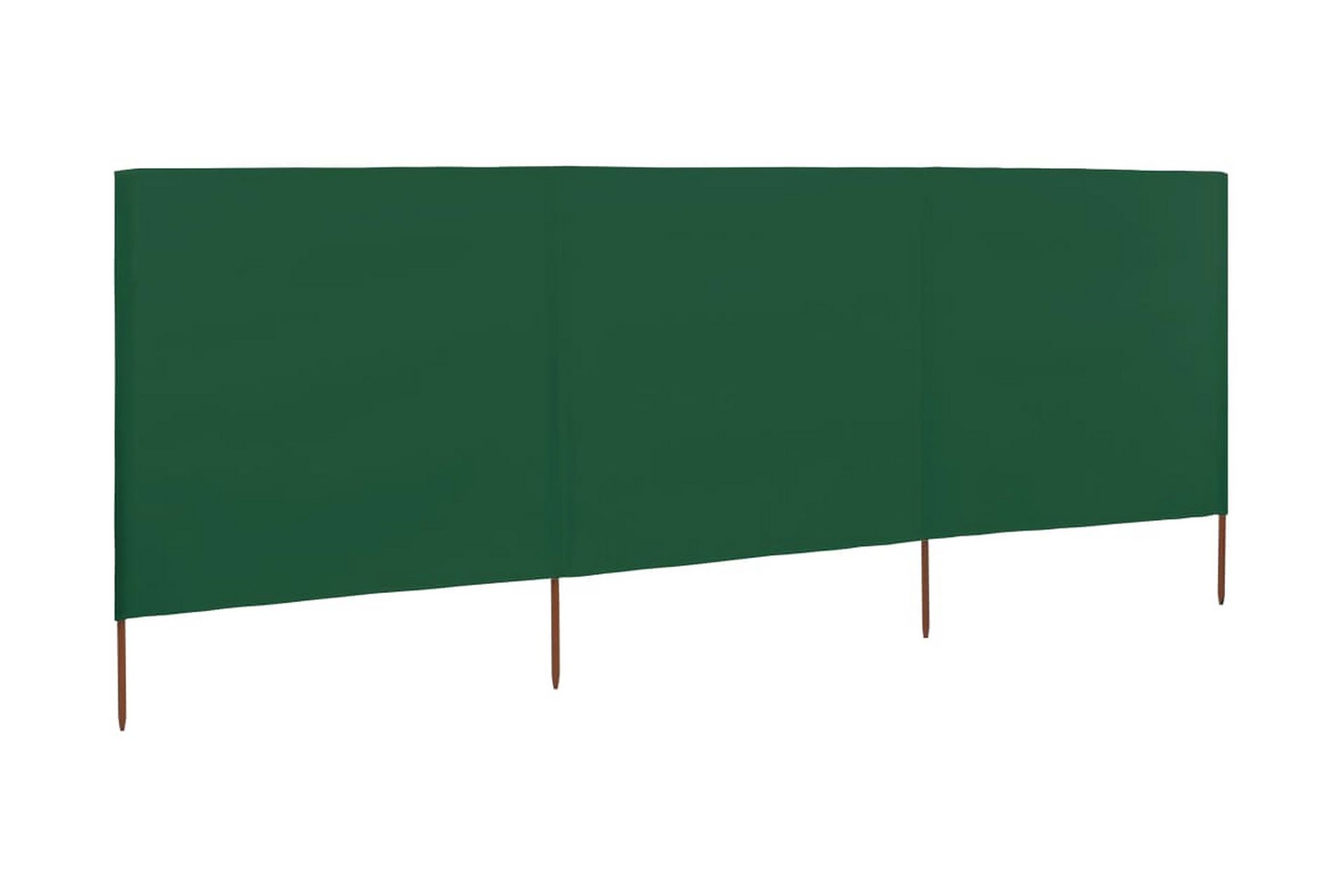 Vindskjermer 3 paneler stoff 400x120 cm grønn - Hagemøbler - Solbeskyttelse - Avskjerming & vindskjerm