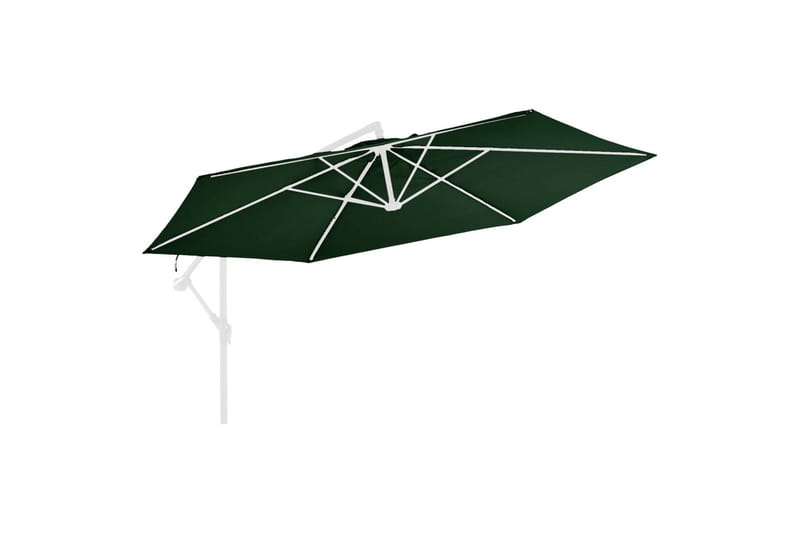 Erstatningsstoff for hengeparasoll grønn 350 cm - Hagemøbler - Solbeskyttelse - Parasoller