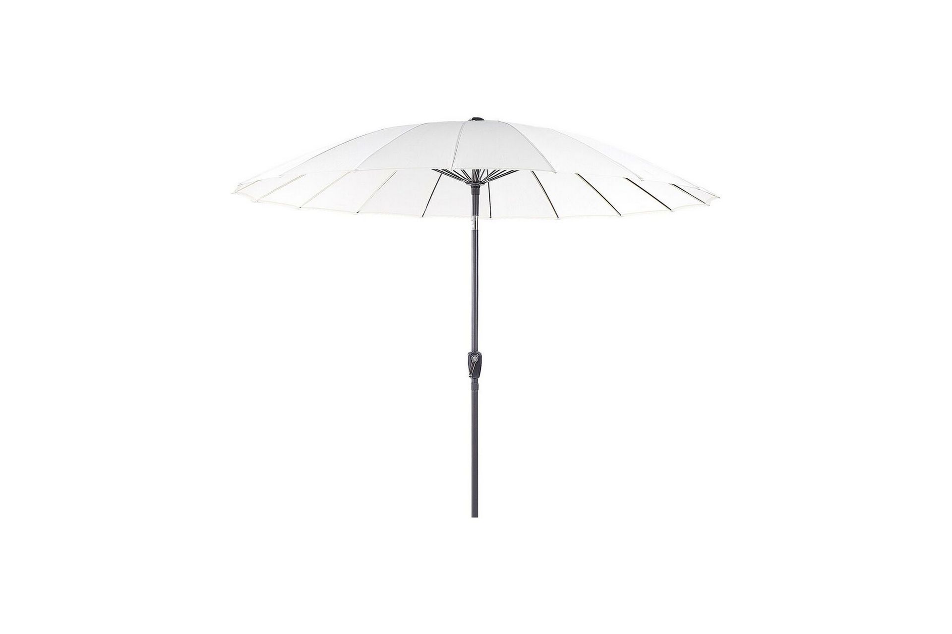 Faenza Parasol 255 cm - Beige/Sort - Hagemøbler - Solbeskyttelse - Parasoller
