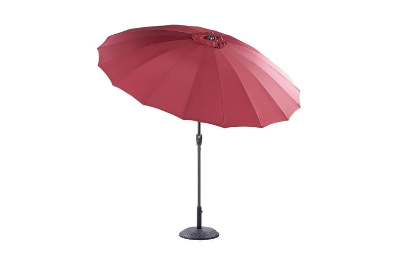 Faenza Parasol 255 cm - Rød Svart - Hagemøbler - Solbeskyttelse - Parasoller