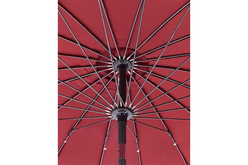 Faenza Parasol 255 cm - Rød Svart - Hagemøbler - Solbeskyttelse - Parasoller