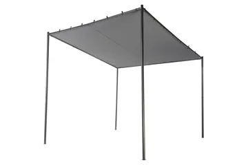 Hagepergola Vimino - Grå, svart - Hagemøbler - Solbeskyttelse - Pergola