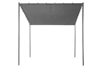 Hagepergola Vimino - Grå, svart - Hagemøbler - Solbeskyttelse - Pergola