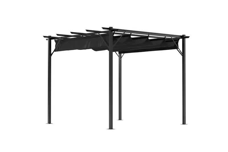 Loppes pergola 3x3 - Hagemøbler - Solbeskyttelse - Pergola