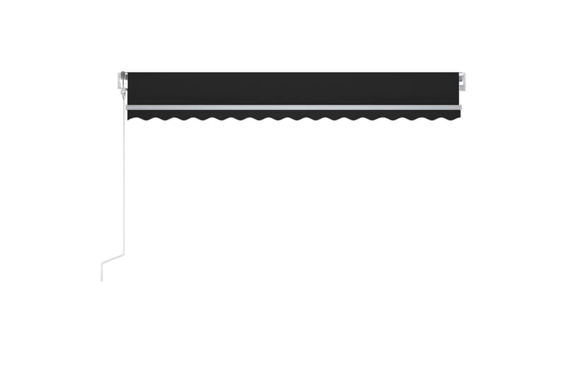 Automatisk markise med vindsensor og LED 400x300 cm - Antrasittgrå - Balkongmarkise - Markiser - Terrassemarkise