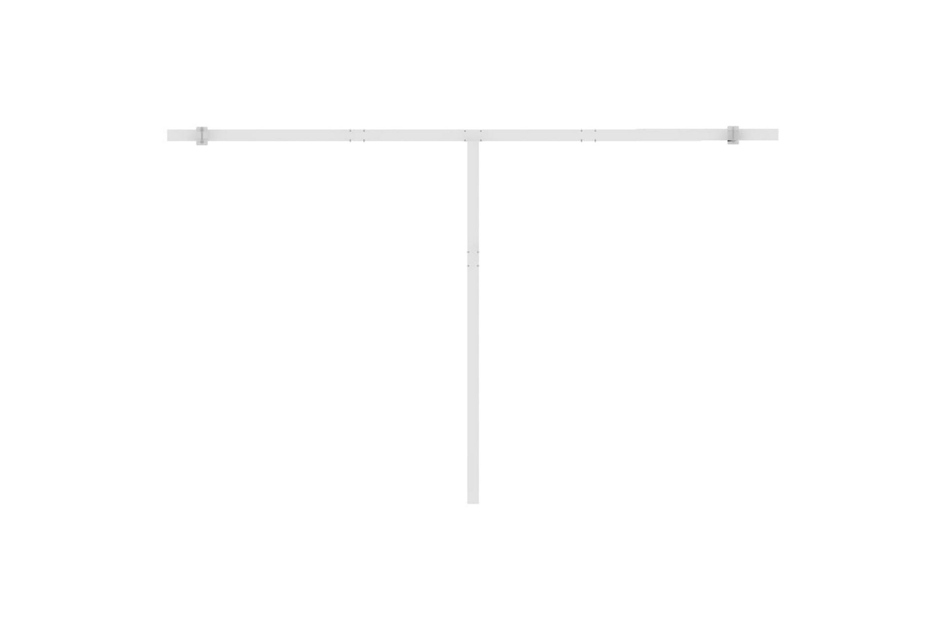 Automatisk markise med vindsensor og LED 400x350 cm - Blå - Hagemøbler - Solbeskyttelse - Markiser - Balkongmarkise