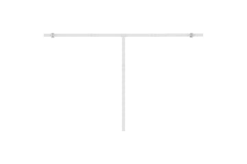 Automatisk markise med vindsensor og LED 400x350 cm - Blå - Hagemøbler - Solbeskyttelse - Markiser - Balkongmarkise