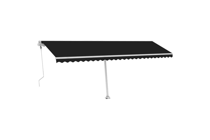 Automatisk markise med vindsensor og LED 600x300 cm - Antrasittgrå - Hagemøbler - Solbeskyttelse - Markiser - Balkongmarkise