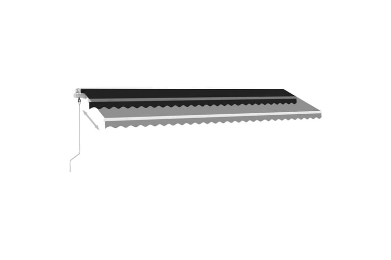 Automatisk markise med vindsensor og LED 600x300 cm - Antrasittgrå - Hagemøbler - Solbeskyttelse - Markiser - Balkongmarkise
