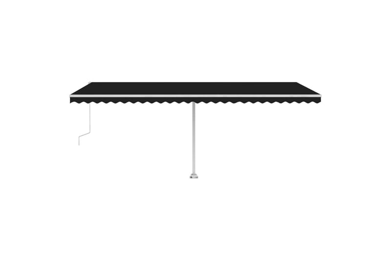 Automatisk markise med vindsensor og LED 600x300 cm - Antrasittgrå - Hagemøbler - Solbeskyttelse - Markiser - Balkongmarkise