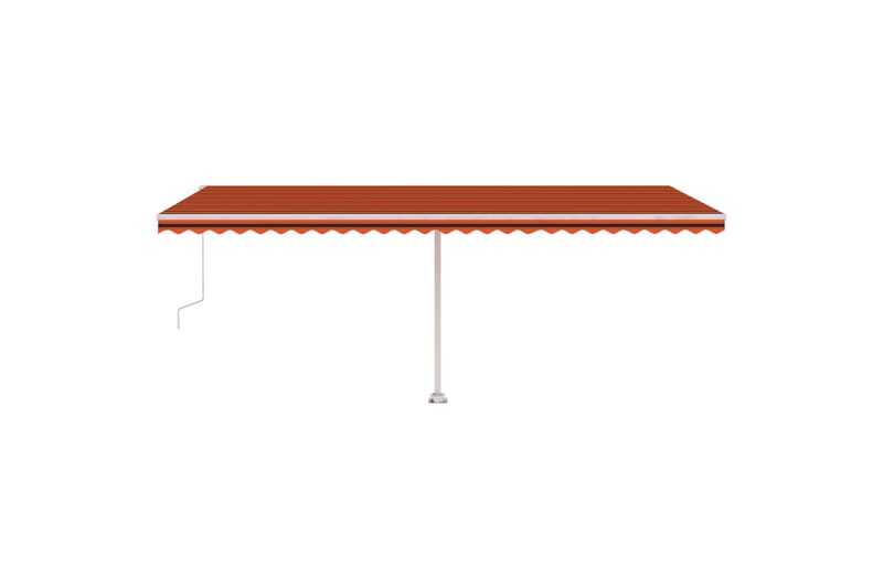 Automatisk markise med vindsensor og LED 600x300cm - Oransj - Hagemøbler - Solbeskyttelse - Markiser - Balkongmarkise