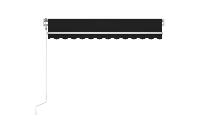 Automatisk uttrekkbar markise 300x250 cm antrasitt - Antrasittgrå - Balkongmarkise - Markiser - Terrassemarkise