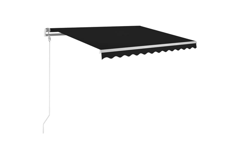 Automatisk uttrekkbar markise 300x250 cm antrasitt - Antrasittgrå - Hagemøbler - Solbeskyttelse - Markiser - Balkongmarkise