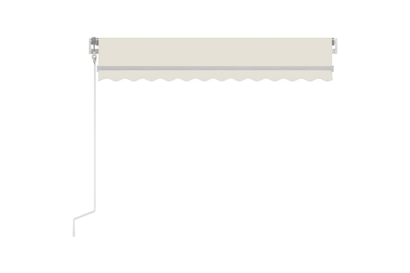 Automatisk uttrekkbar markise 300x250 cm kremhvit - Krem - Hagemøbler - Solbeskyttelse - Markiser - Balkongmarkise