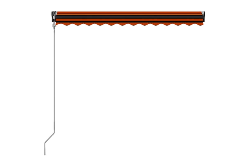 Automatisk uttrekkbar markise 300x250 cm oransje & brun - Vindusmarkise - Markiser