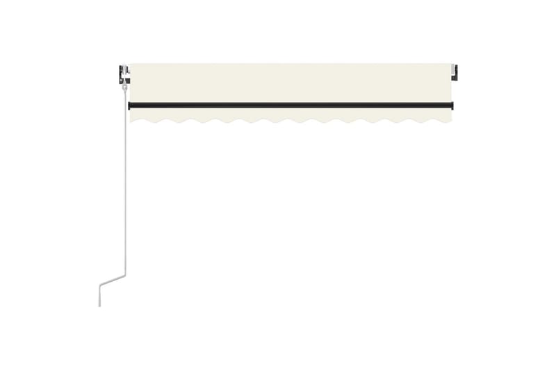 Automatisk uttrekkbar markise 350x250 cm kremhvit - Krem - Hagemøbler - Solbeskyttelse - Markiser - Balkongmarkise
