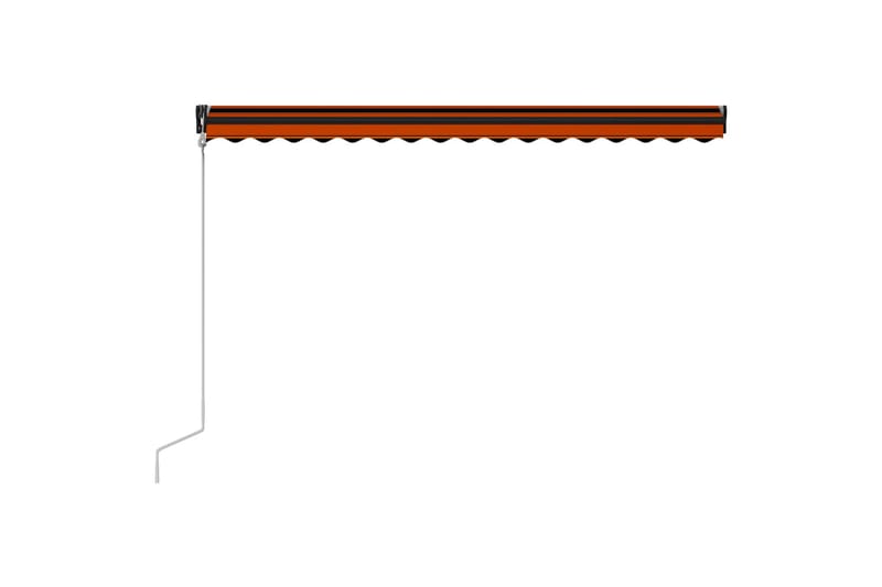 Automatisk uttrekkbar markise 400x300 cm oransje & brun - Vindusmarkise - Markiser