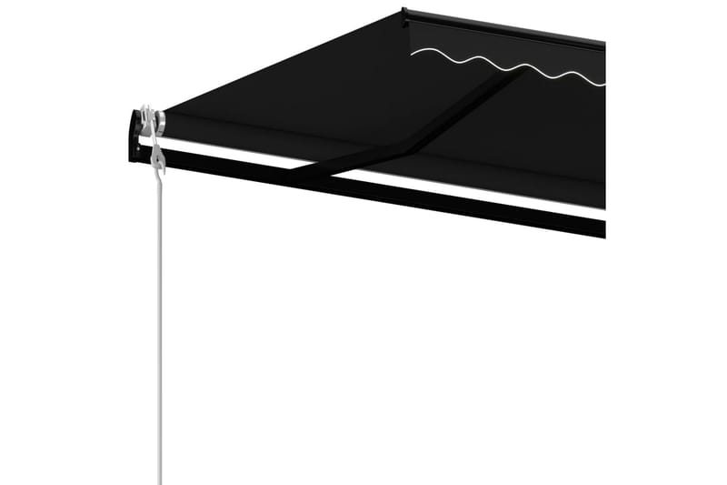 Automatisk uttrekkbar markise 400x350 cm antrasitt - Antrasittgrå - Hagemøbler - Solbeskyttelse - Markiser - Balkongmarkise