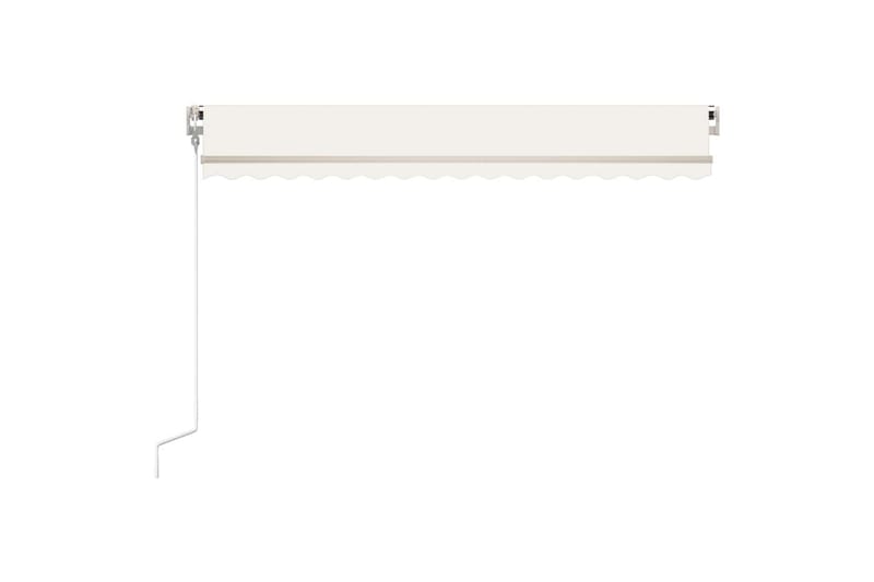 Automatisk uttrekkbar markise 450x300 cm kremhvit - Krem - Hagemøbler - Solbeskyttelse - Markiser - Balkongmarkise