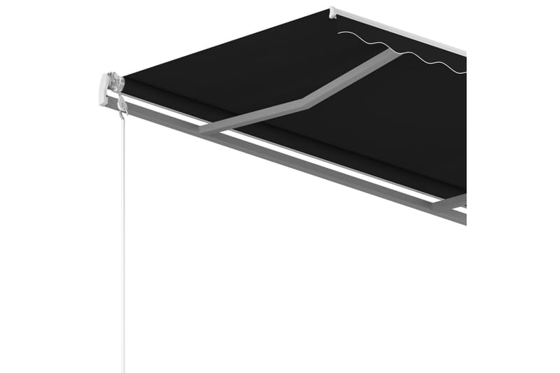 Automatisk uttrekkbar markise 450x350 cm antrasitt - Antrasittgrå - Hagemøbler - Solbeskyttelse - Markiser - Balkongmarkise