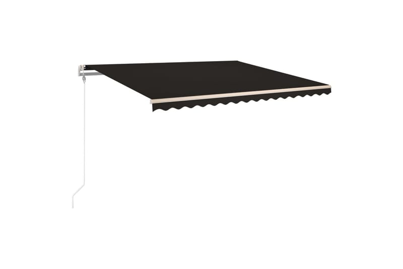 Automatisk uttrekkbar markise 450x350 cm antrasitt - Antrasittgrå - Hagemøbler - Solbeskyttelse - Markiser - Balkongmarkise