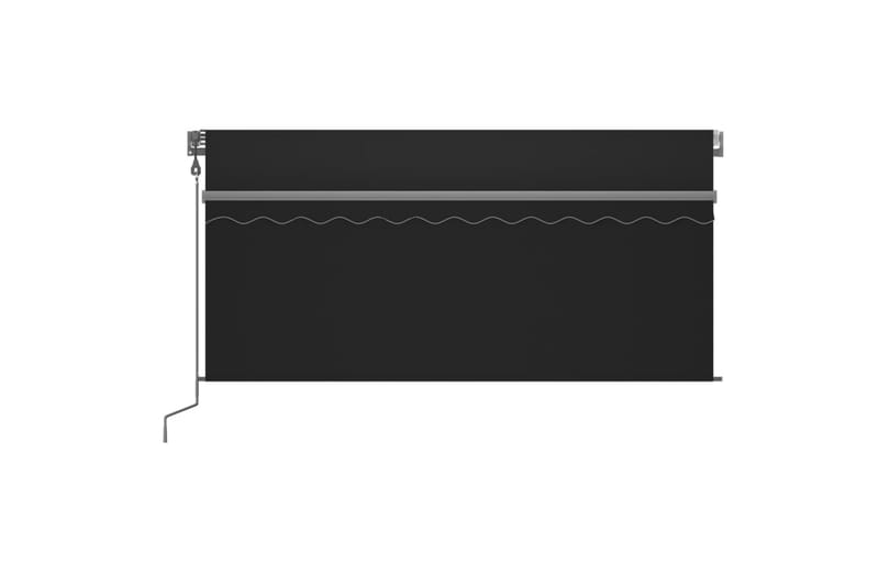 Automatisk uttrekkbar markise med rullegardin 3x2,5 m - Antrasittgrå - Vindusmarkise - Markiser