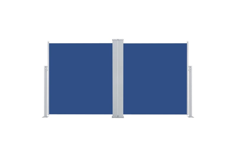 beBasic Uttrekkbar sidemarkise blå 160x600 cm - BlÃ¥ - Hagemøbler - Solbeskyttelse - Markiser - Balkongmarkise