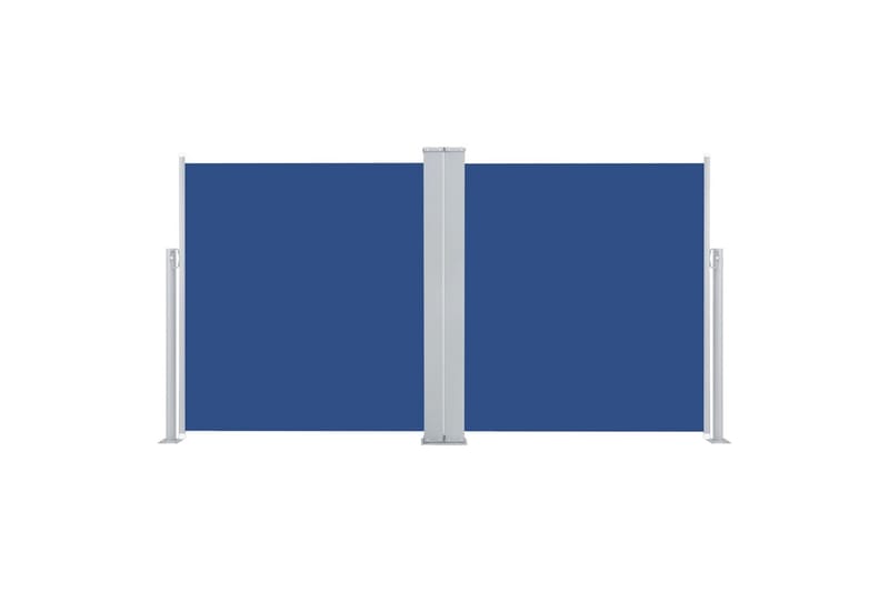 beBasic Uttrekkbar sidemarkise blå 160x600 cm - BlÃ¥ - Balkongmarkise - Markiser - Sidemarkise - Balkongbeskyttelse