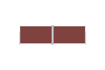 beBasic Uttrekkbar sidemarkise brun 160x600 cm - Hagemøbler - Solbeskyttelse - Markiser - Balkongmarkise