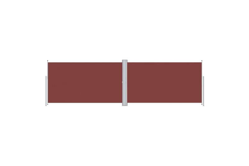 beBasic Uttrekkbar sidemarkise brun 160x600 cm - Balkongmarkise - Markiser - Sidemarkise - Balkongbeskyttelse