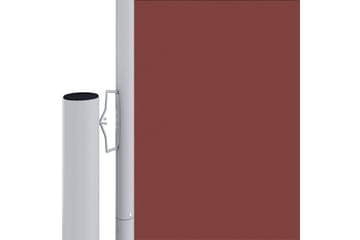 beBasic Uttrekkbar sidemarkise brun 160x600 cm - Hagemøbler - Solbeskyttelse - Markiser - Balkongmarkise