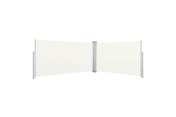 beBasic Uttrekkbar sidemarkise kremhvit 160x600 cm - Hagemøbler - Solbeskyttelse - Markiser - Balkongmarkise