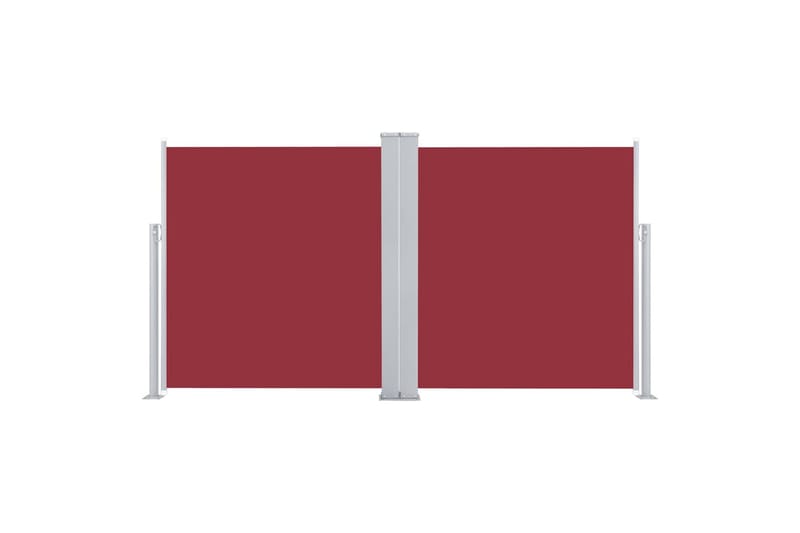 beBasic Uttrekkbar sidemarkise rød 160x600 cm - RÃ¸d - Hagemøbler - Solbeskyttelse - Markiser - Balkongmarkise