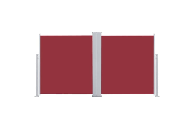 beBasic Uttrekkbar sidemarkise rød 160x600 cm - RÃ¸d - Balkongmarkise - Markiser - Sidemarkise - Balkongbeskyttelse