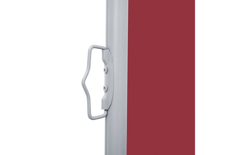 beBasic Uttrekkbar sidemarkise rød 160x600 cm - RÃ¸d - Hagemøbler - Solbeskyttelse - Markiser - Balkongmarkise