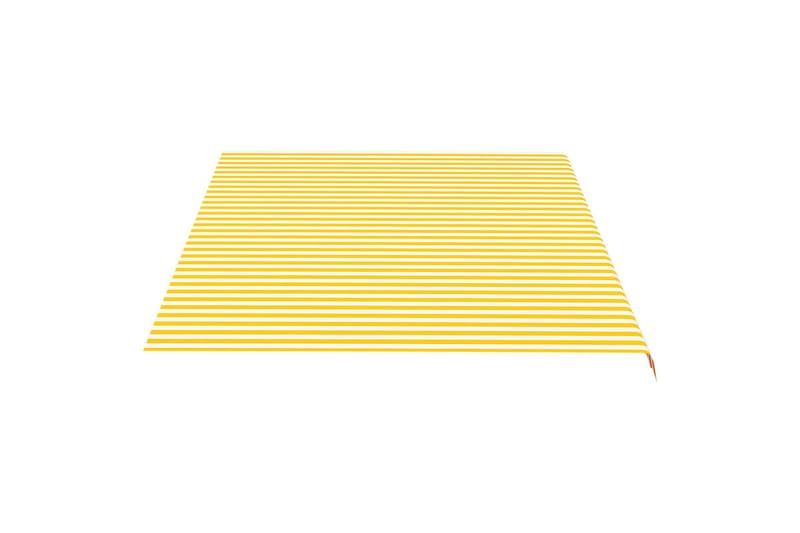 Erstatningsduk for markise gul og hvit 5x3,5 m - Markiser - Markisevev & markisestoff