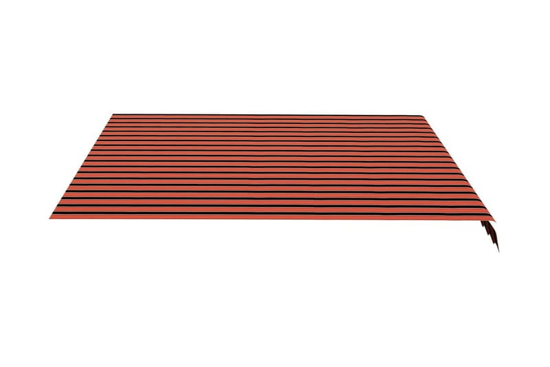 Erstatningsduk for markise oransje og brun 4,5x3,5 m - Flerfarget - Balkongmarkise - Markiser - Terrassemarkise