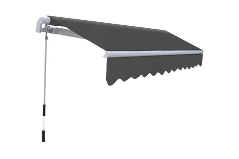 Foldbar markise manuell 300 cm antrasitt - Hagemøbler - Solbeskyttelse - Markiser - Balkongmarkise
