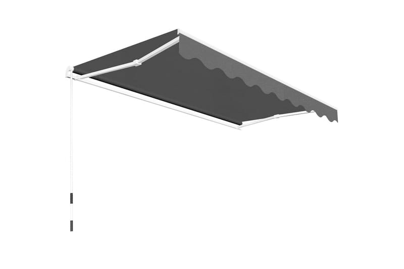 Foldbar markise manuell 300 cm antrasitt - Balkongmarkise - Markiser - Terrassemarkise