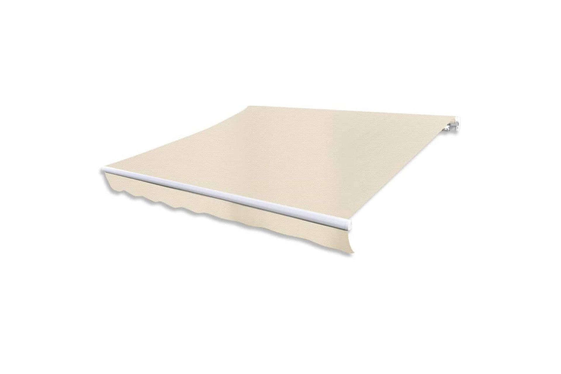 Foldbar markise manuell 300 cm kremhvit - Hagemøbler - Solbeskyttelse - Markiser - Balkongmarkise