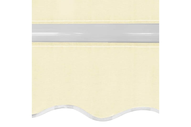 Foldbar markise manuell 400 cm kremhvit - Hagemøbler - Solbeskyttelse - Markiser - Balkongmarkise