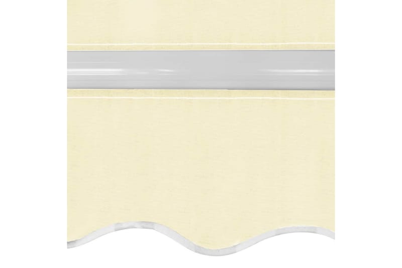 Foldbar markise manuell 400 cm kremhvit - Terrassemarkise - Markiser - Balkongmarkise