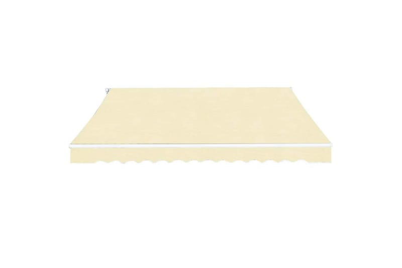 Foldbar markise manuell 400 cm kremhvit - Hagemøbler - Solbeskyttelse - Markiser - Balkongmarkise
