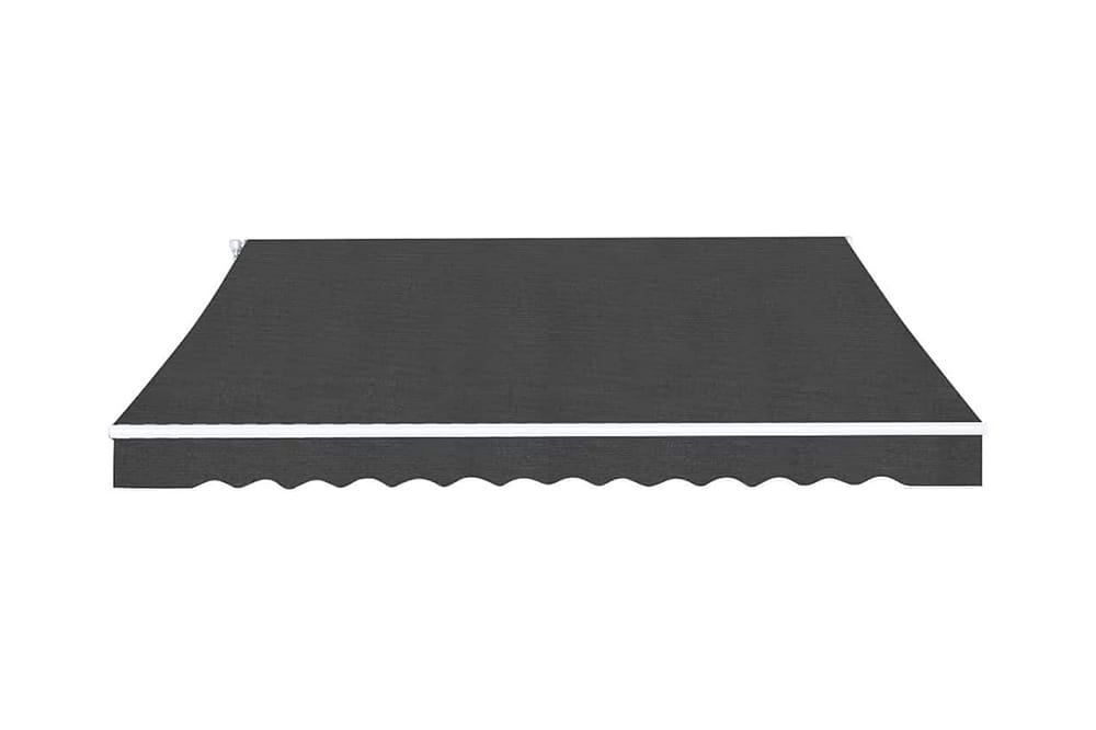 Foldbar markise manuell 500 cm antrasitt - Hagemøbler - Solbeskyttelse - Markiser - Balkongmarkise