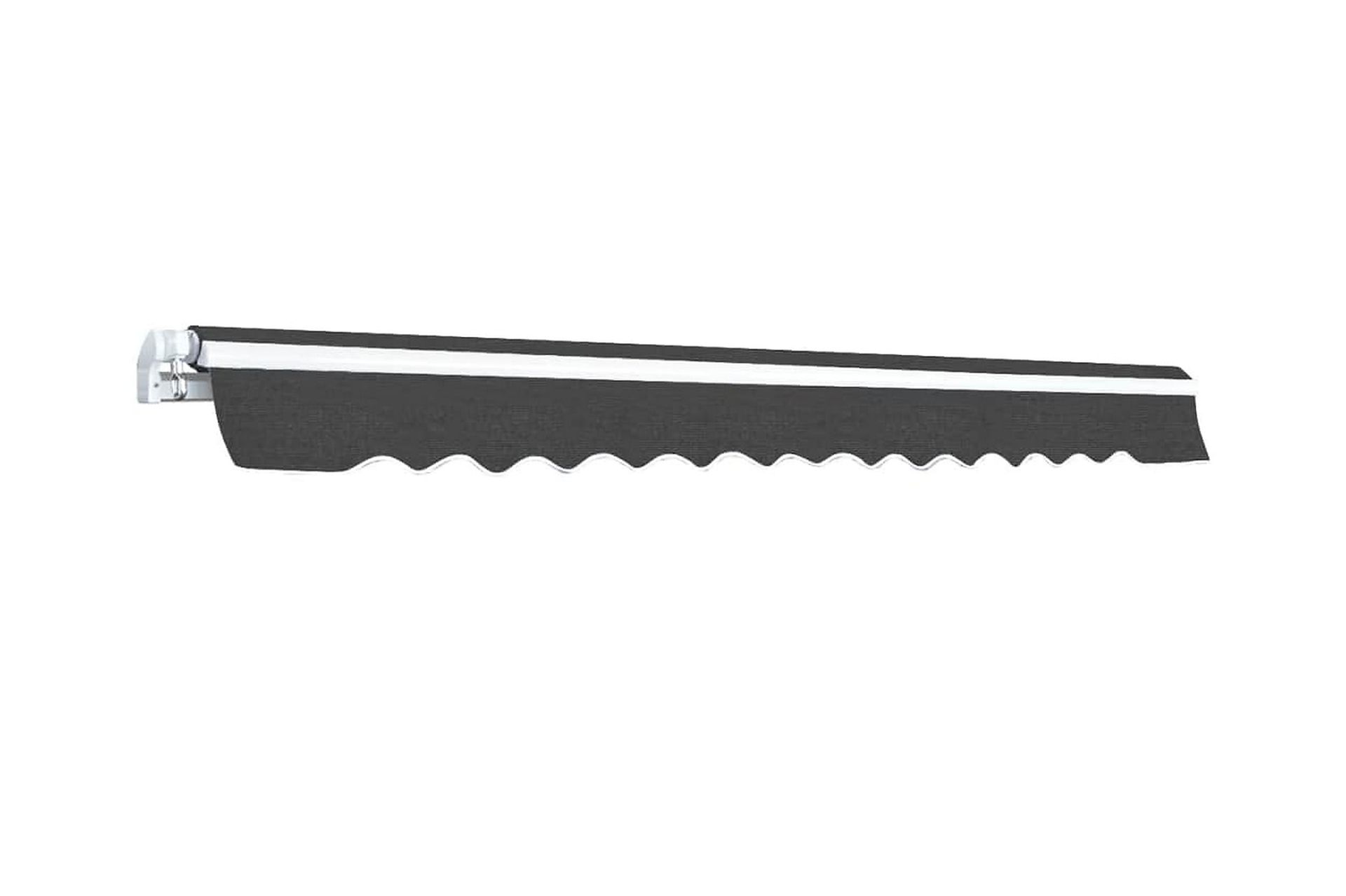 Foldbar markise manuell 500 cm antrasitt - Hagemøbler - Solbeskyttelse - Markiser - Balkongmarkise