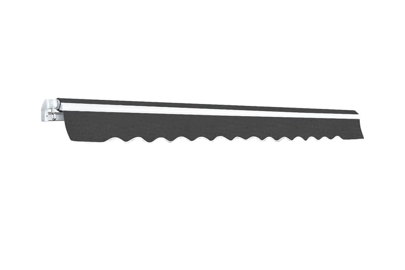 Foldbar markise manuell 500 cm antrasitt - Hagemøbler - Solbeskyttelse - Markiser - Balkongmarkise