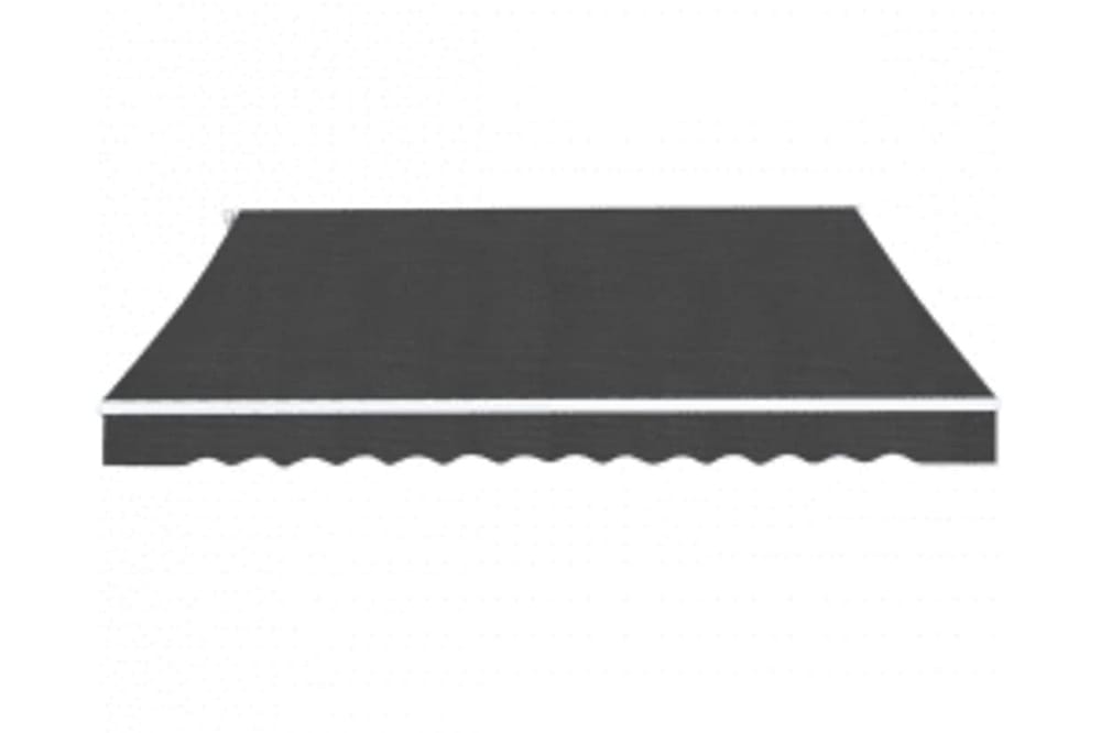 Foldbar markise manuell 600 cm antrasitt - Hagemøbler - Solbeskyttelse - Markiser - Balkongmarkise