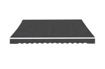 Foldbar markise manuell 600 cm antrasitt - Hagemøbler - Solbeskyttelse - Markiser - Balkongmarkise